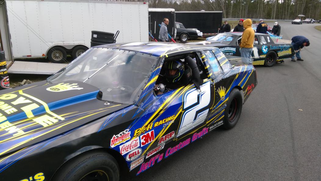 RacingAmerica's tweet photo. #Icebreaker: Jim Boyle after practice for the North East Street Stock Tour.  @StreetStkNation https://t.co/nIglwZN1HZ