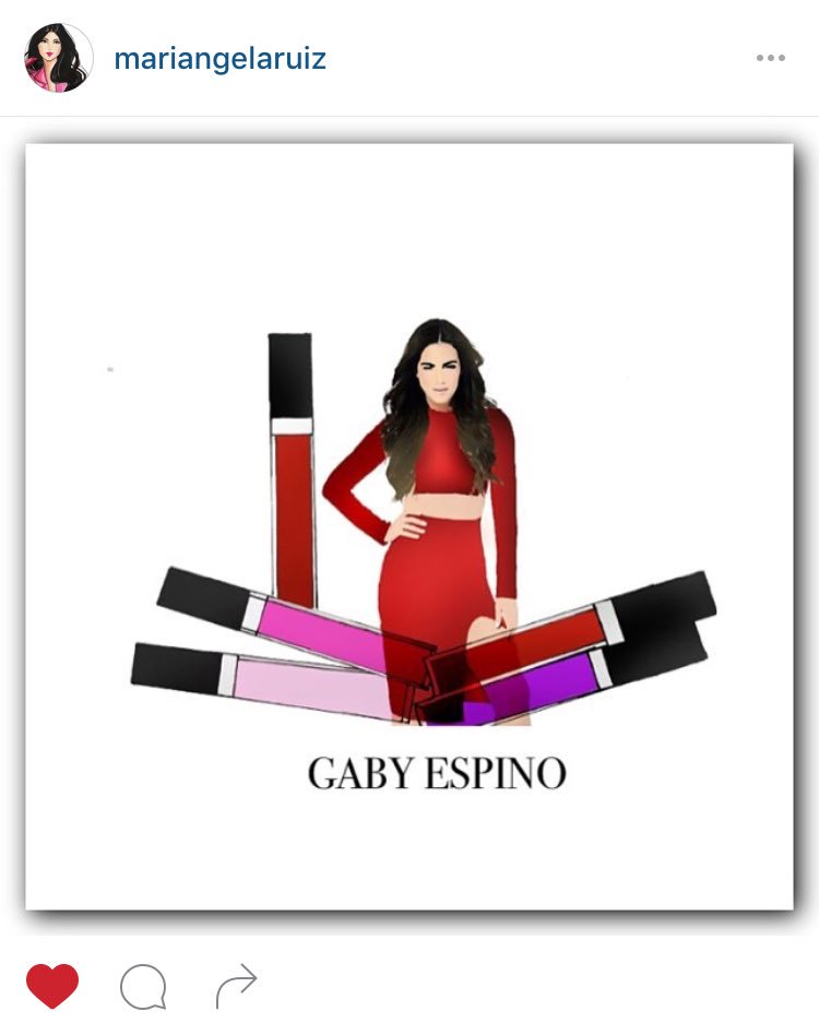 gabyespino's tweet photo. Queeee belleza esto q me hicieron con los #GabyEspinoLipsticks manden sus diseños, los estoy viendo todos 😜 💋 https://t.co/Ae8q6s3Hb4