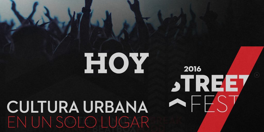 StreetFestChile's tweet photo. ¡LLEGÓ EL GRAN DÍA! Nos vemos hoy en #StreetFestChile con lo mejor de la cultura urbana en un sólo lugar ;) https://t.co/5ugvPTZi4L