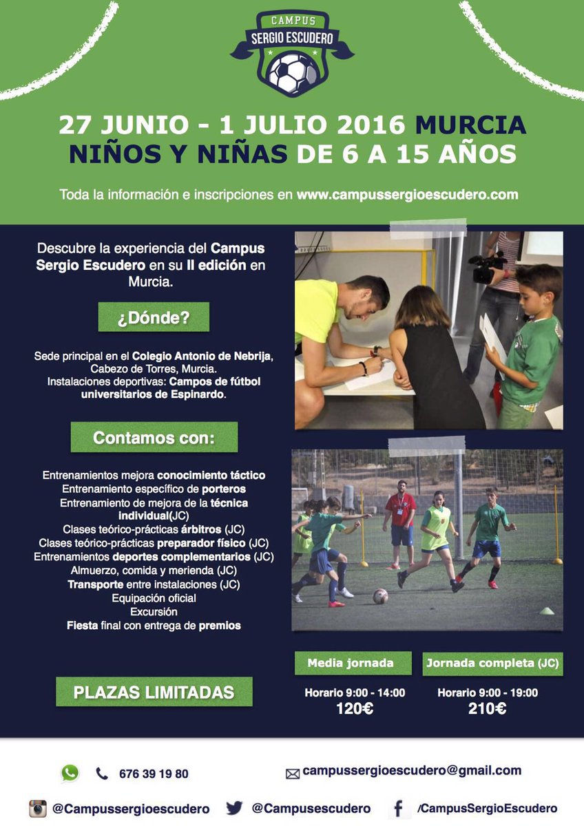 Feliz de anunciar la II edición de <a href="/CampusEscudero/">Campus SE</a> en Murcia, ¡Qué bonito es el fútbol!