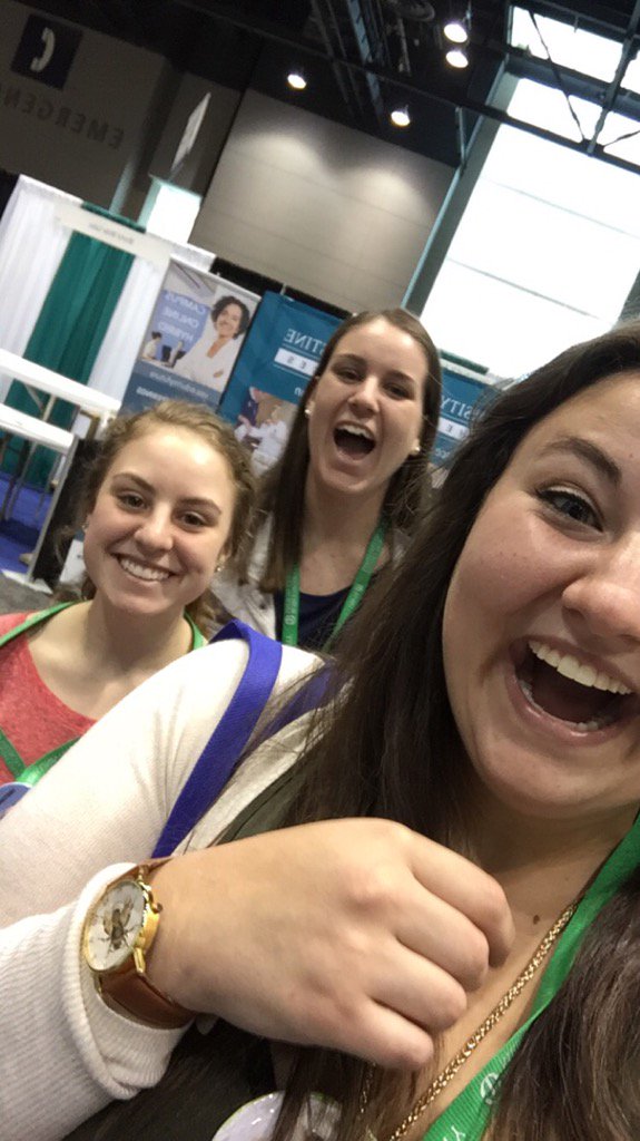 MOTMeg's tweet photo. First timers all about that expo hall #AOTA16 #OTUrish https://t.co/SiYxsEVBzD