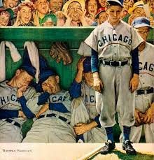 risd_JMchenry's tweet photo. My favorite painting by Norman Rockwell is "The Dugout" #RJHROCKWELL https://t.co/Duq1Wld7gW