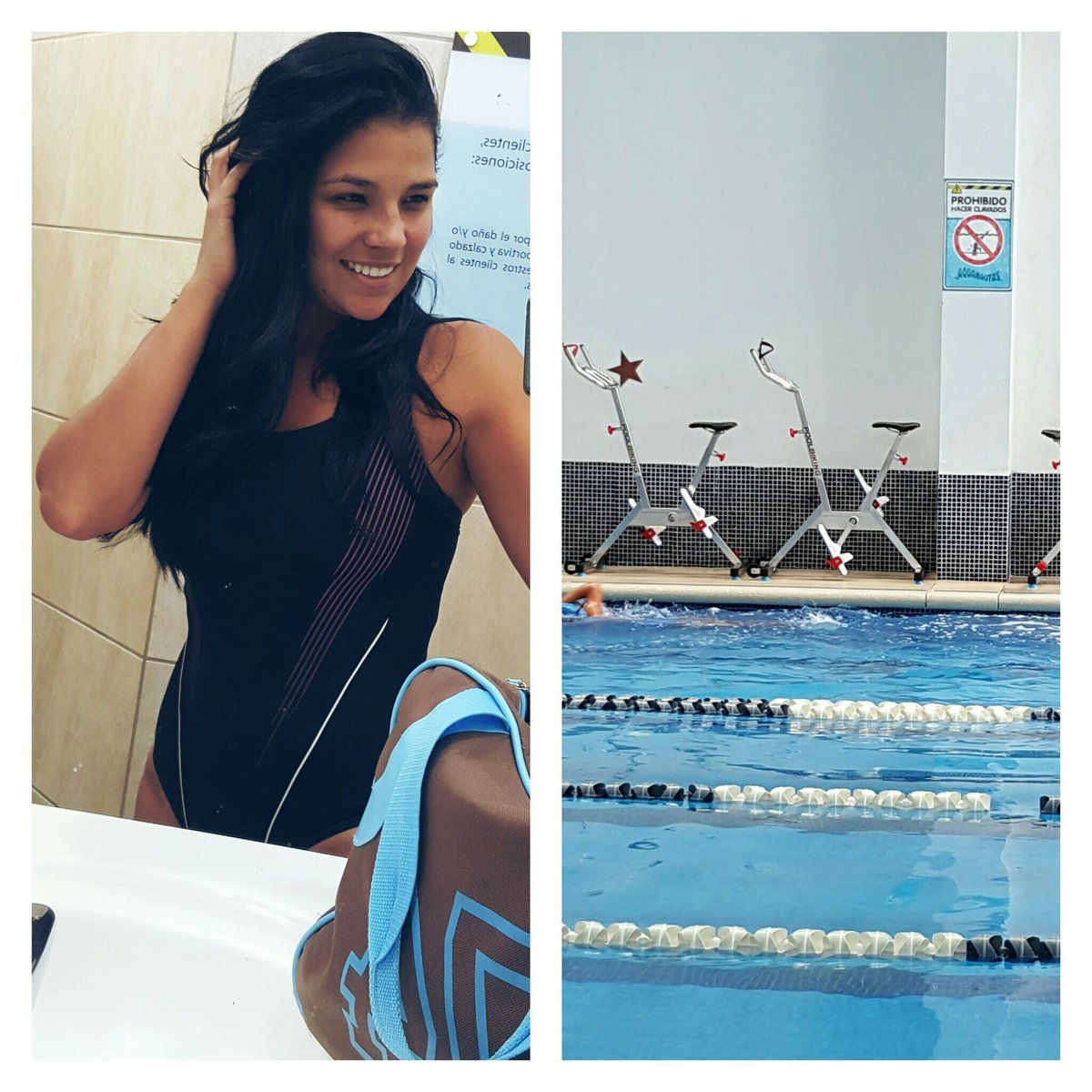 Natyrodriguezcr's tweet image. Con estos calores nadar y hacer spinning  en piscina ha sido la mejor opción🏊 #PoolBiking #Ejercicios #FueraEstres