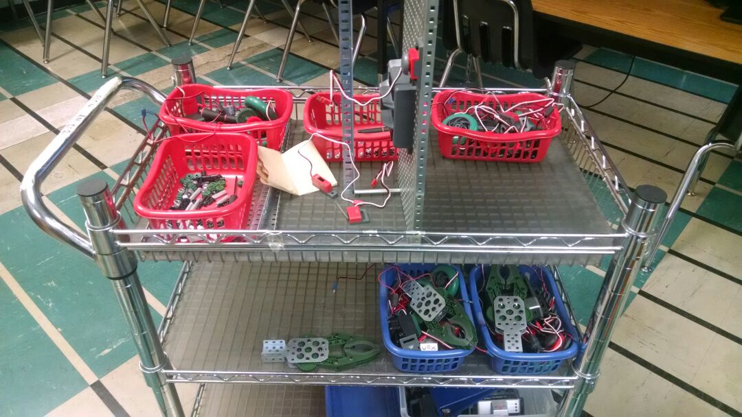 Mythbadger's tweet image. My testbed workstation today, making a few more testbeds for next week. Next week: #studentprogrammers ! #pltw