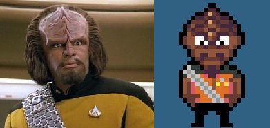 MikeWice's tweet image. This is what happens when I can't sleep. Dat Dorn stare and pixels. @akaWorf