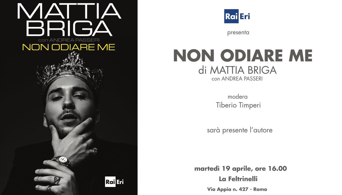 AndreaPasseri's tweet photo. Non vedo l'ora di incontrare Tiberione.
Ci vediamo il 19 Aprile, mi raccomando puntuali.
#NonOdiareMe https://t.co/jZkY5YXLJl