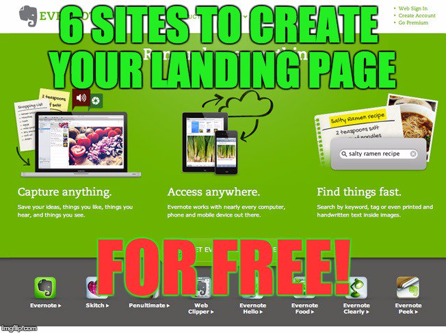 [blog post] 6 Sites Where You Can Create Your Landing Pages >>thealdos.com/6-sites-where-… #blog #landingpages