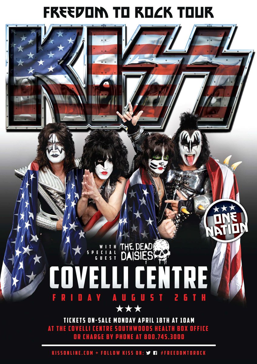 Excited to hear <a href="/KISSOnline/">KISS</a> is coming to <a href="/CovelliCentre1/">Covelli Centre</a>. Let's rock, #Youngstown! 
covellicentre.com/event/kiss/