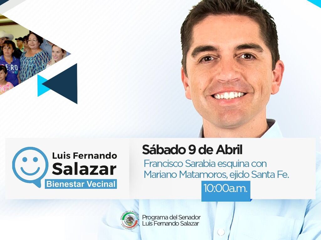 SalazarLuisFer's tweet photo. Los espero en nuestro programa #BienestarVecinal. ¡No falten! https://t.co/7h9SiOnW7V