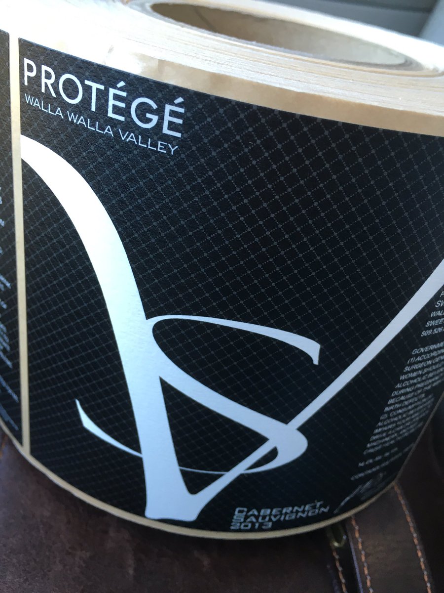 New labels arrived just in time for Spring Wine Club shipments! Lookin' good! #protege