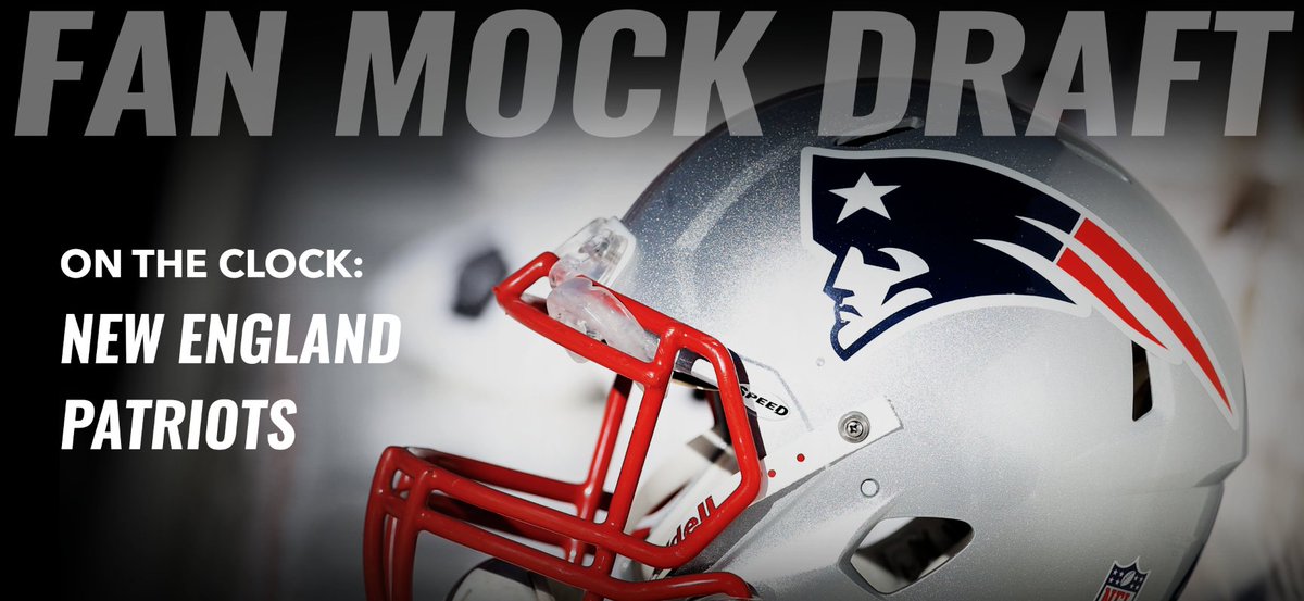 RealFootballTV's tweet photo. #Patriots are on the clock! (Rd.2)
VOTE HERE: https://t.co/GhlXPumgaP
Draft Edge: https://t.co/wWqshkRBrs
#FanMock https://t.co/xgxflc70sU