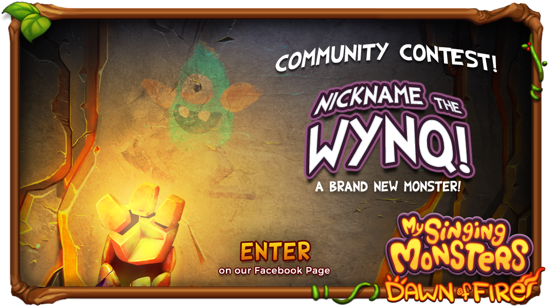 Wynq is coming to #DawnOfFire and needs a nickname! Enter on our Facebook  page! https://t.co/AX65d8pPxt