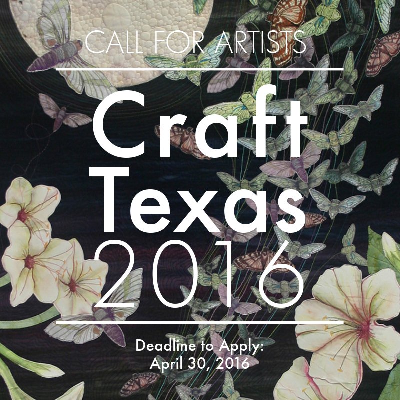 CraftHouston's tweet photo. Are you a Texas artist working in wood/clay/metal/fiber/glass? Apply to #CTX16 by 4/30! https://t.co/PLyqTG61IO https://t.co/A1vpTWzotO