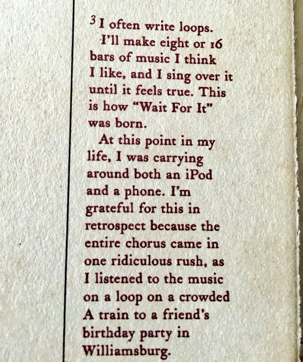 Lin_Manuel's tweet image. Another #Hamiltome annotation peek: Wait For It.