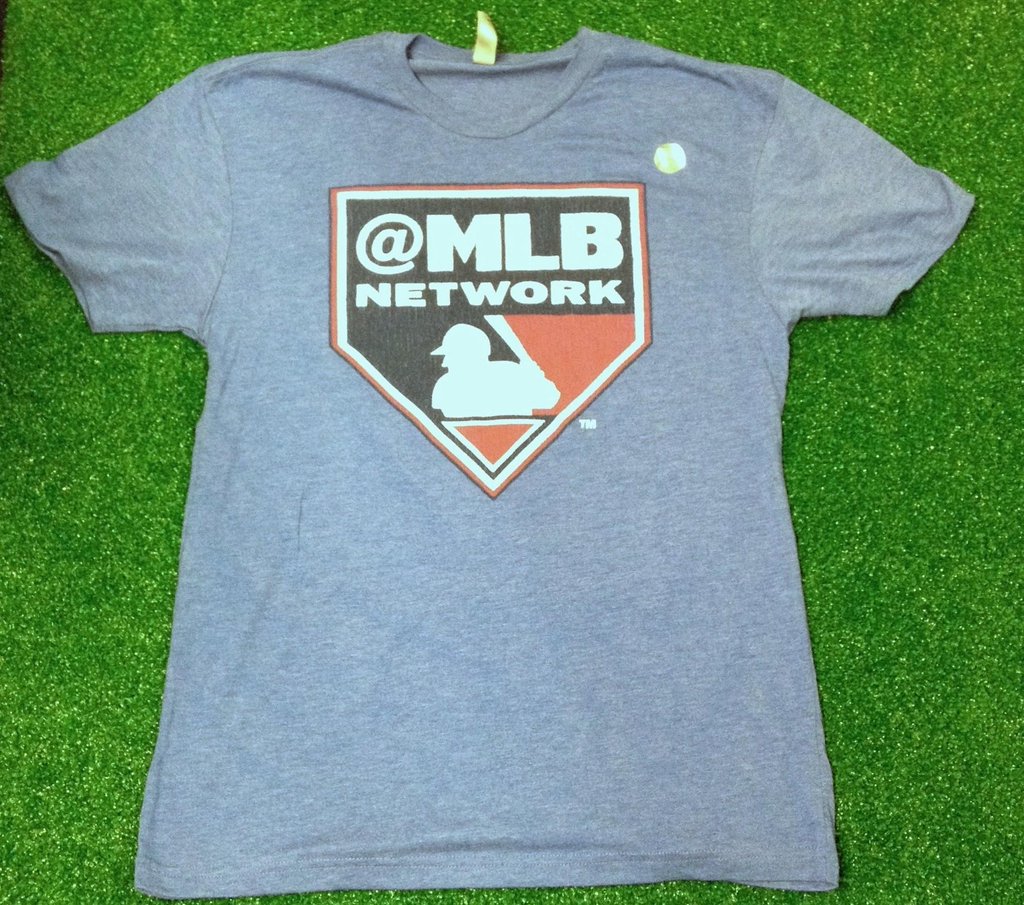 MLBNetwork's tweet photo. Wear us proudly! RETWEET for a chance at an @MLBNetwork t-shirt &amp; look out for our next giveaway! #MLBNOneMillion https://t.co/Fko22RtJo3