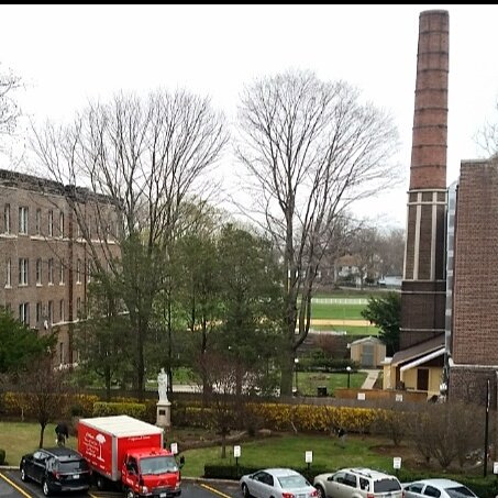 MountToday's tweet photo. Spreading new grass seeds. #CampusLife #TheMount #22Acres #TheBronx #SpringatTheMount 🌱🌳🌱🌲🌱🌳🌿 https://t.co/VXeQ714hwX