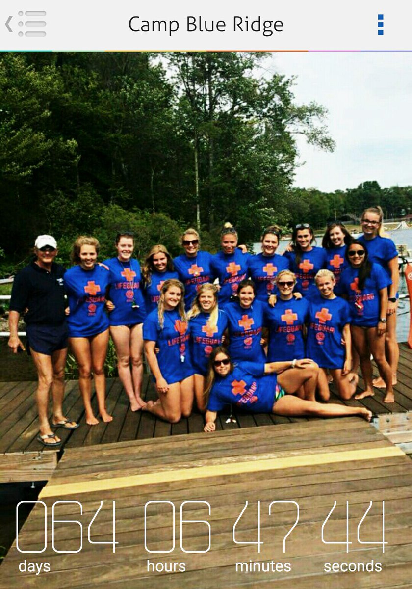 Jesslivermore12's tweet photo. Only 64 days till I'm back at my second home #12for2 #weliveforthis #lifeguard #3rdyear @CampEBR https://t.co/Ej8Oxoa3ik