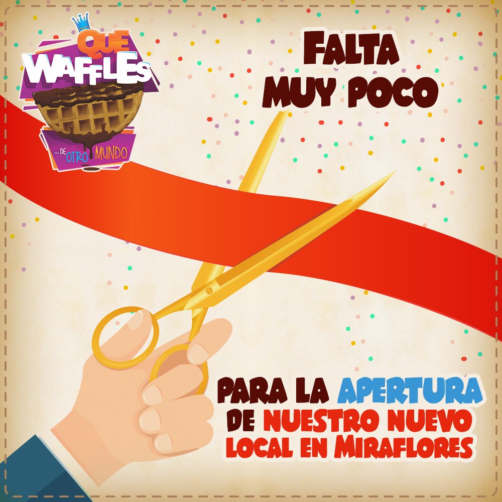 QWafflesOficial's tweet photo. Ya casi listo todo para la gran APERTURA... #QueWaffles #PostresPeru #Miraflores #Lima #Peru #Waffles https://t.co/WbGletVShY