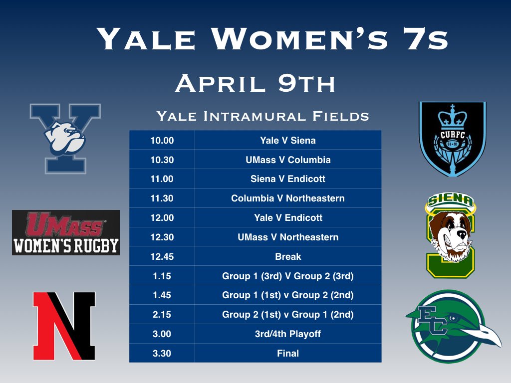 The <a href="/Atlanta7s/">Atlanta Sevens</a> and <a href="/OfficialHK7s/">Hong Kong Sevens</a> are the warm-up for @ywrfc 7s ft <a href="/NUwomensrugby/">NUWRFC</a> <a href="/cuwrfc/">ColumbiaWomen'sRugby</a> <a href="/scwrfc/">Siena Women's Rugby</a> <a href="/UMassWRFC/">UMass Women's Rugby</a> <a href="/EcRugby/">EndicottRUGBY</a>