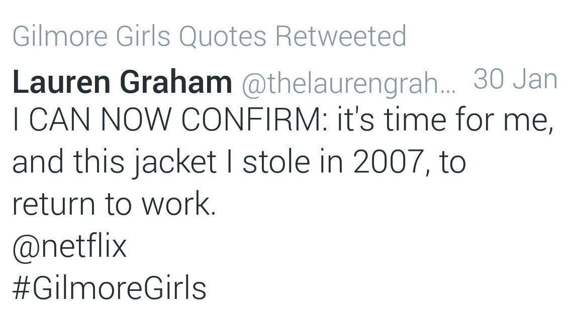 TMPQuotes's tweet image. Can't wait for this either, TBH @GilmoreGquotes