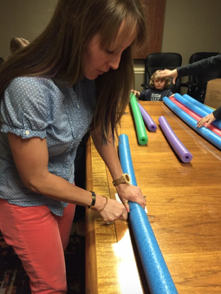 TXAPT's tweet photo. Preparation for Saturday's keynote... Noodle Fight!!! #TxAPT2016 https://t.co/bQxfVmmj19