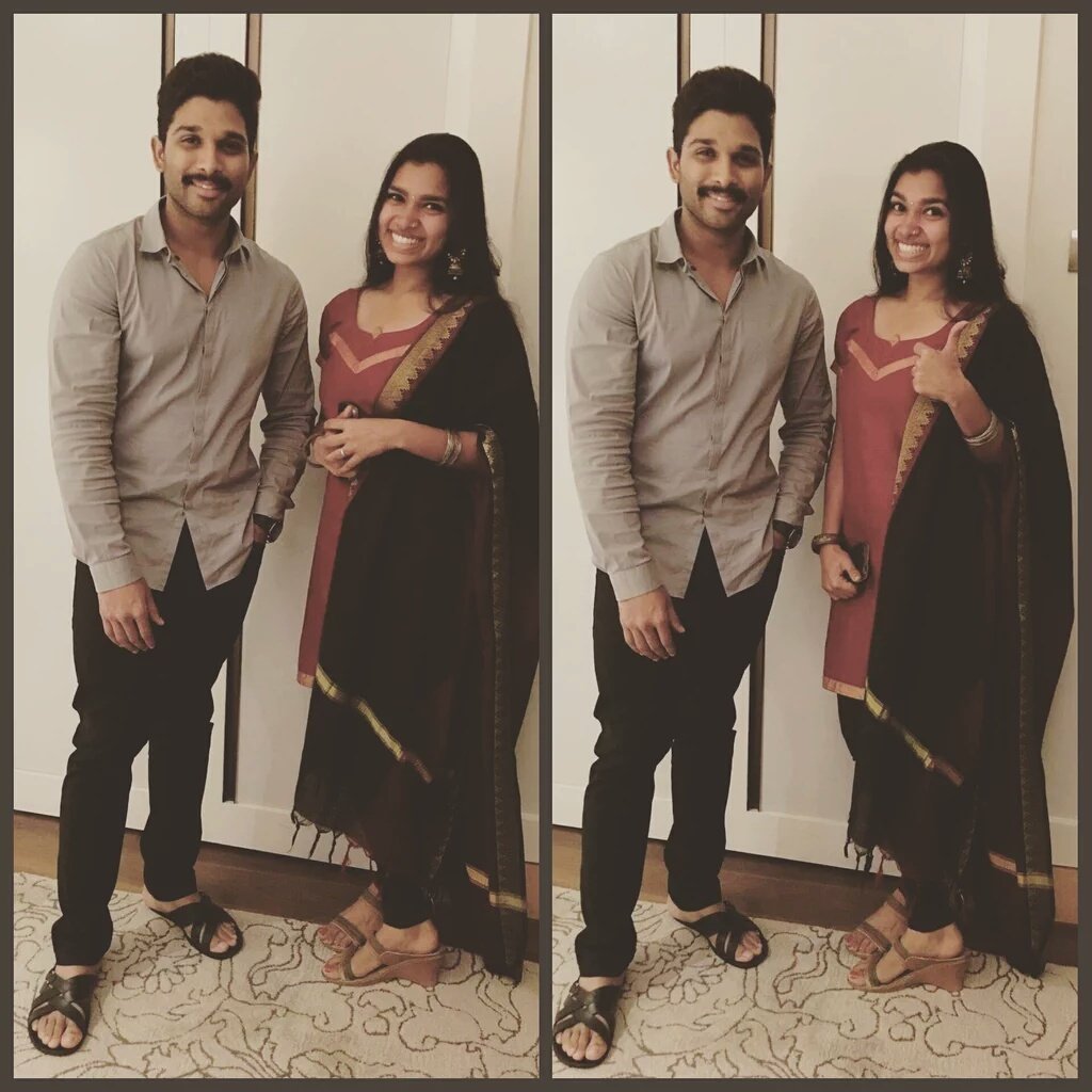 ManasiMonissha's tweet photo. Very very happiest birthday to @alluarjun from @manasimm and her fans! 
God bless you! 
Love you always! https://t.co/Uk2wubsqOc