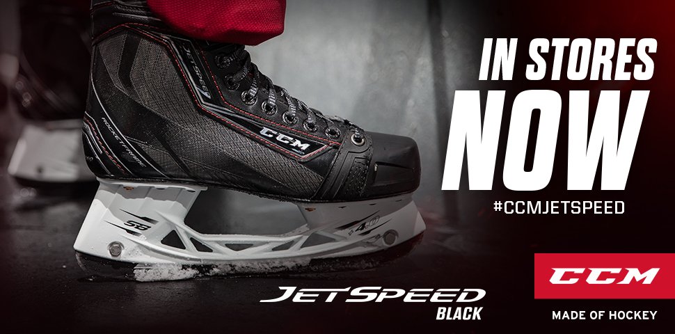 CCMHockey's tweet photo. It's time to get #FitToFly...in BLACK!

#CCMJetSpeed BLACK  officially hits shelves today! https://t.co/KgX2yIJTps