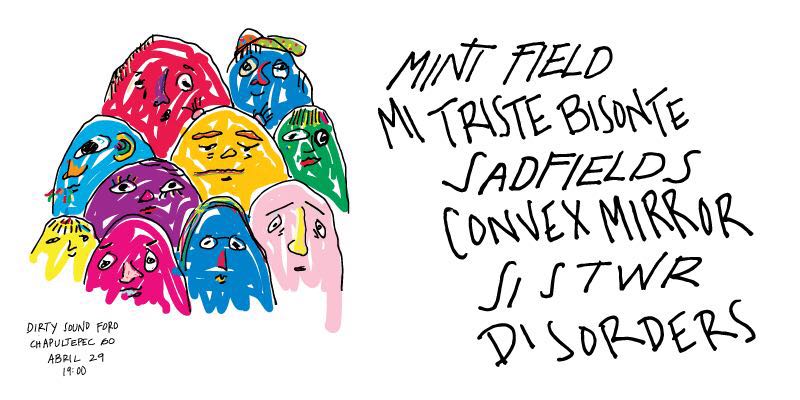 ¡Preciosos!

Nos vemos en el <a href="/dirtysoundbar/">dirty sound bar</a> junto a los kermosos <a href="/mintfieldband/">Mint Field</a>, @_sadfields y más bandas EXQUISITAS