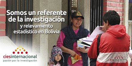 25 años y nuestra constante actualización, nos hacen un referente de la investigación de mercados en Bolivia.  #cies