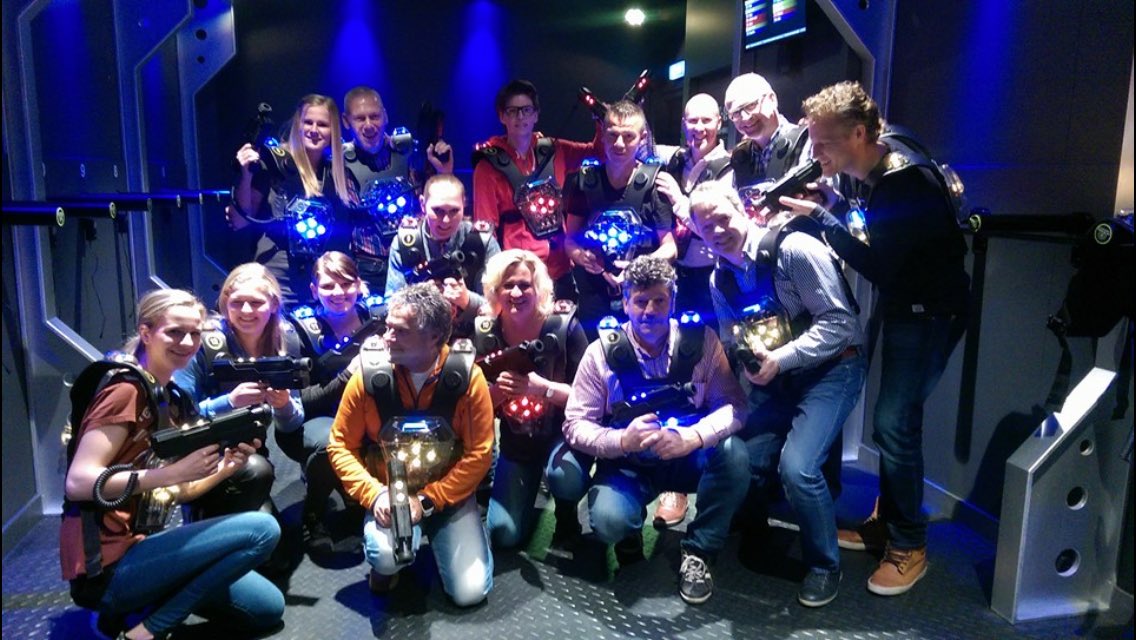 Lasergamen in Katwijk met #stationsdrukwerk crew. Zij staan altijd voor u klaar dus een verdiend uitje!