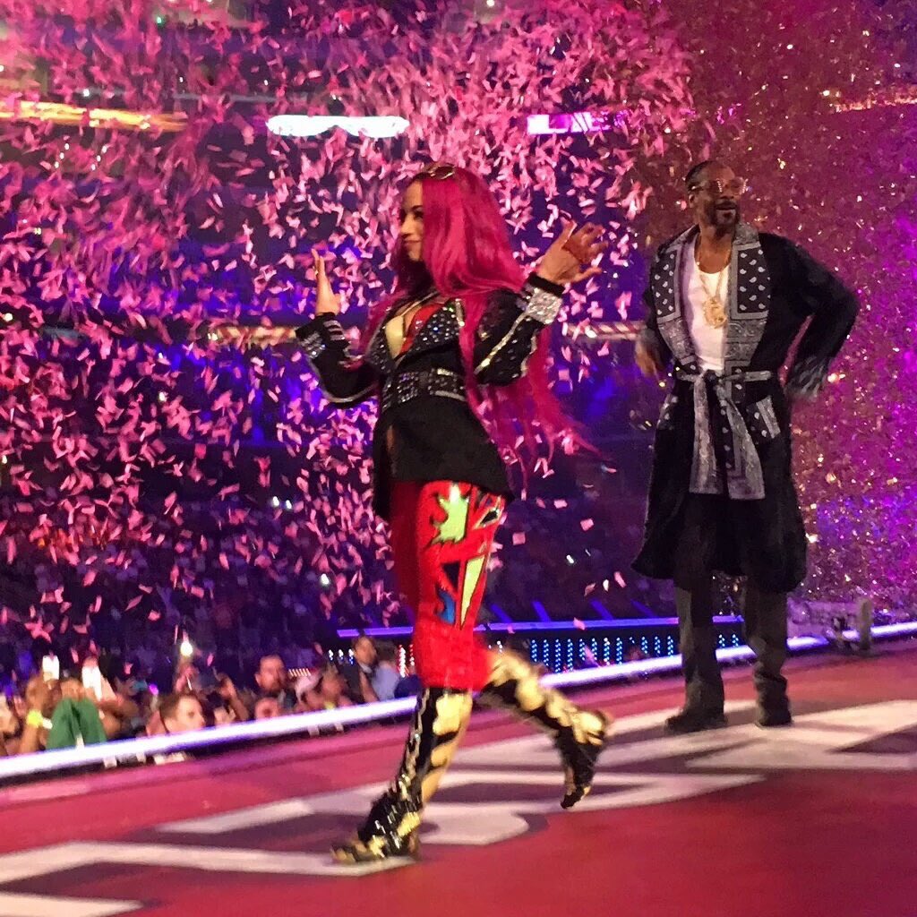 MercedesVarnado's tweet image. &quot;Bow down to the next champ of the @WWE&quot; -@SnoopDogg #LegitBoss