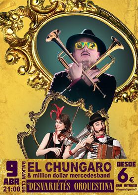 fiestabalcanica's tweet photo. 9Abril BALKAN CLUB: EL CHÚNGARO &amp; MDMB y Desvariétés Orquestina n @ElIntrusoMadrid   @Desvarietes @MDMB_MAD_BALKAN https://t.co/Wi7PBU10B3