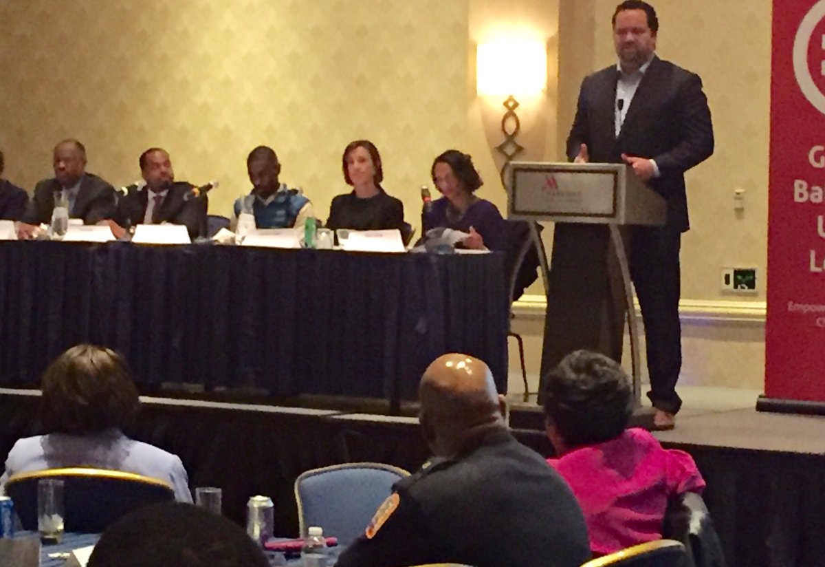 Nick_Mosby's tweet photo. Enjoying discussing Baltimore's future at the #UrbanLeague forum. #MosbyForMayor https://t.co/WzuN7FiNRP