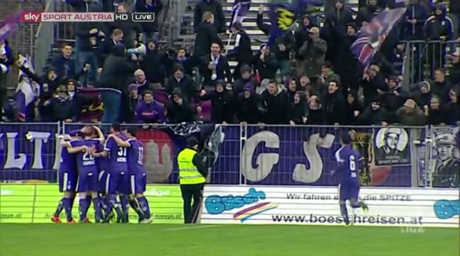 SkySportAustria's tweet photo. 33': #Hasanovic per Freistoß! #ALUSBG 1:1 #SkyGoEL https://t.co/7lxtswrf1L