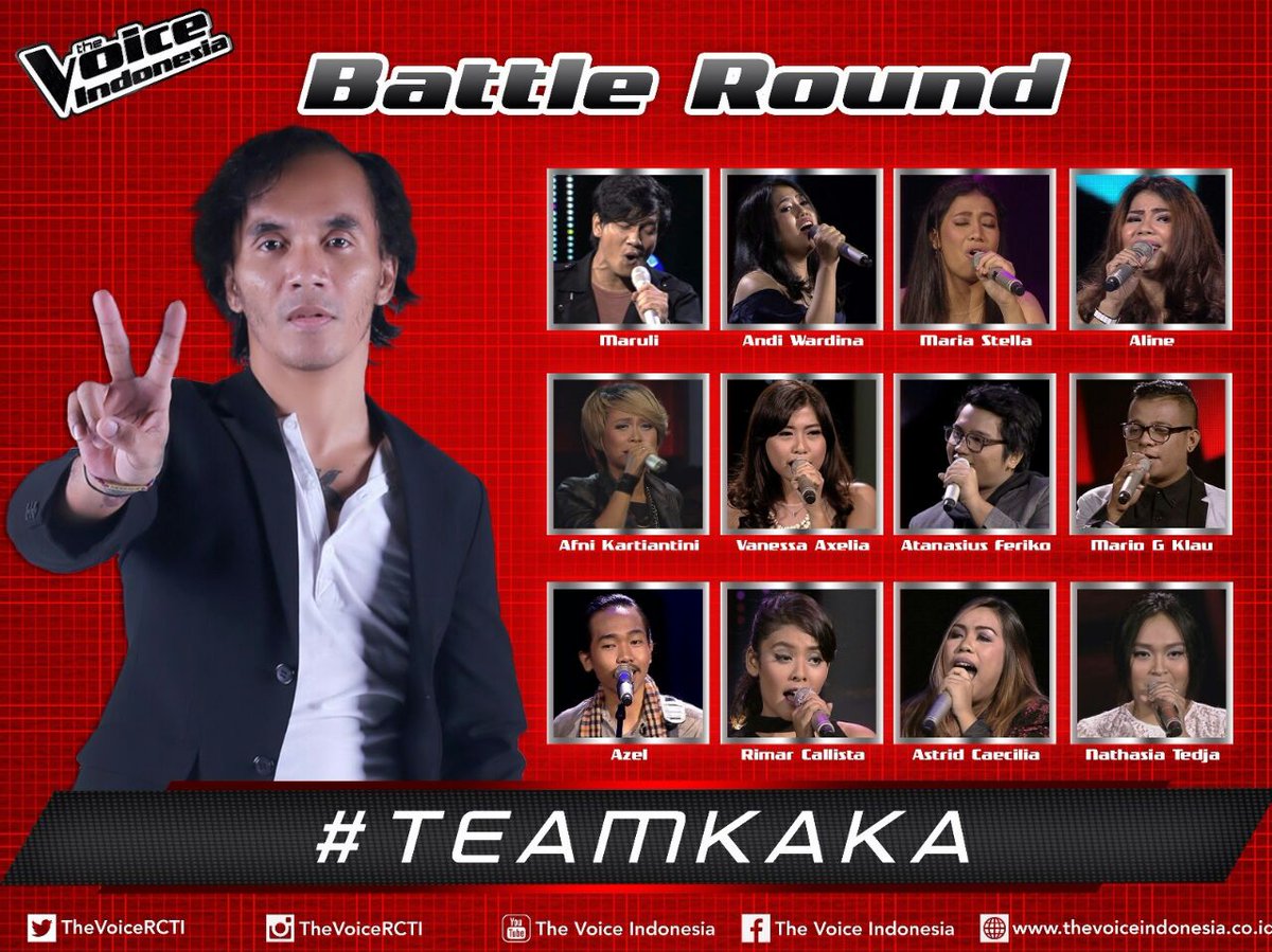 TheVoiceGTV's tweet photo. Inilah #TEAMKAKA yang lolos ke babak Knockout #BattleRoundTerakhir ✌ https://t.co/11u84oppXE