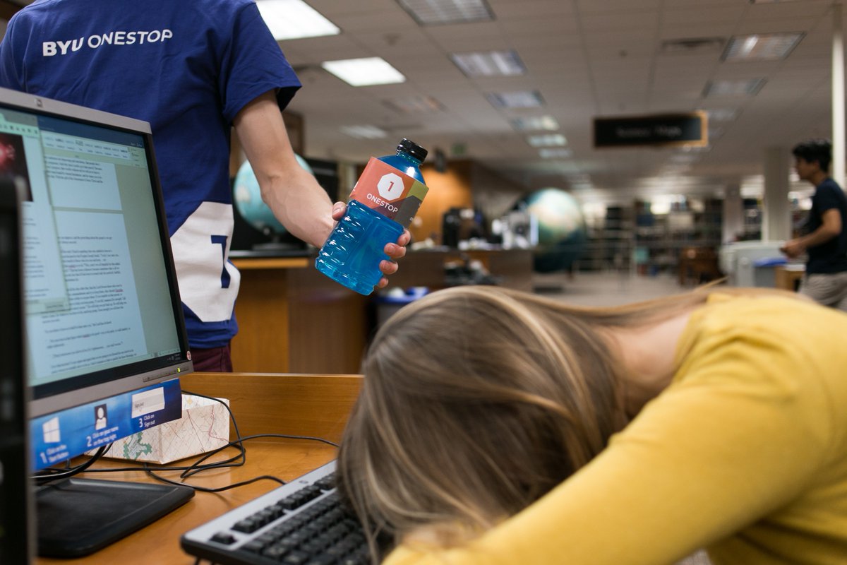 BYUEnrollment's tweet photo. Remember this? You are in for a treat NEXT WEEK!!! Stay tuned.#onestophelp #BYU #BYUOnestop #staythirstymyfriends https://t.co/kEheaXylHp