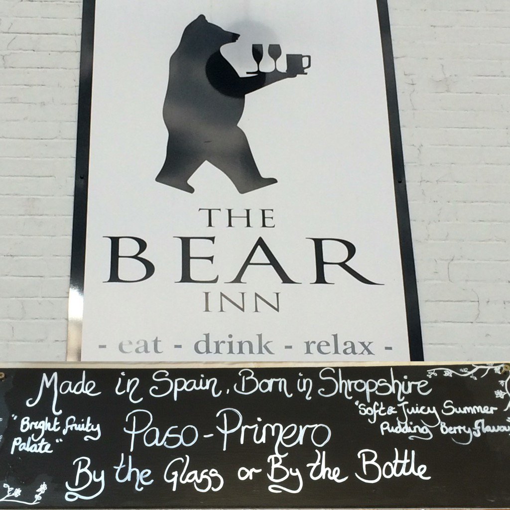 A bad week made BEARable when we found this sign today! Paso-Primero on sale <a href="/BearAtHodnet/">The Bear at Hodnet</a> #WeekendWine #LocalPub