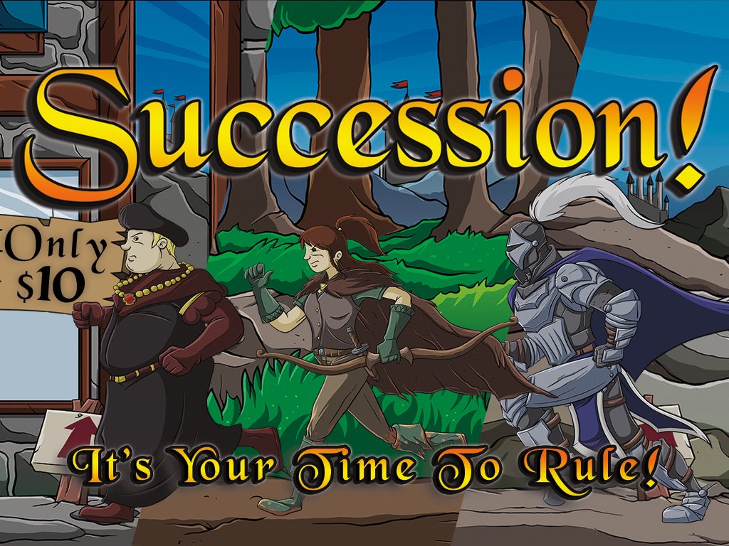 TheGDGame's tweet photo. Looks like April 12th is go time for Succession! #Kickstarter #indiedev #boardgames https://t.co/H5iE6l4d5Z