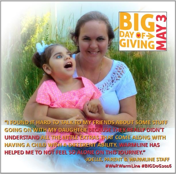 WarmLineFRC's tweet photo. Make your online donation to WarmLine May 3 at https://t.co/13ZSJJ2n39 #WeRWarmLine #SomosWarmLine #BIGDoG2016 https://t.co/p7yb894oY3