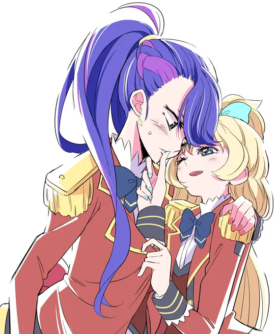 アイカツスターズ初描き。ひめツバ。S4推せる 