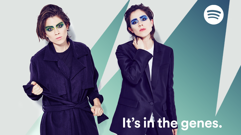 SpotifyCanada's tweet photo. Celebrate #NationalSiblingsDay with Canada’s fav sisters @teganandsara: https://t.co/EcOhga5Xnv https://t.co/GruHkLdtOn