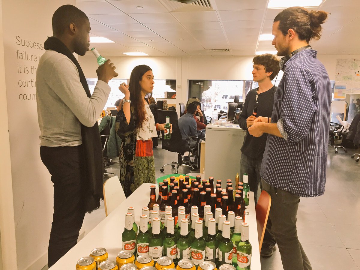 RainmakingLoft's tweet photo. Beer time with the Lofters! 🍻 #LoftCommunity #BeerFriday #TGIF #Startup #CoworkingSpace https://t.co/FGXSNArmk8