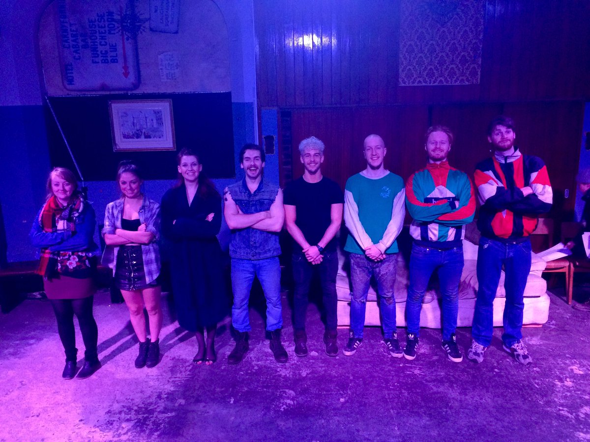 CollinsTini's tweet photo. Wishing @KingsHeadThtr a great press night for #RussianDolls from all on #Trainspotting #BreakALeg https://t.co/gbVbVIi5SK