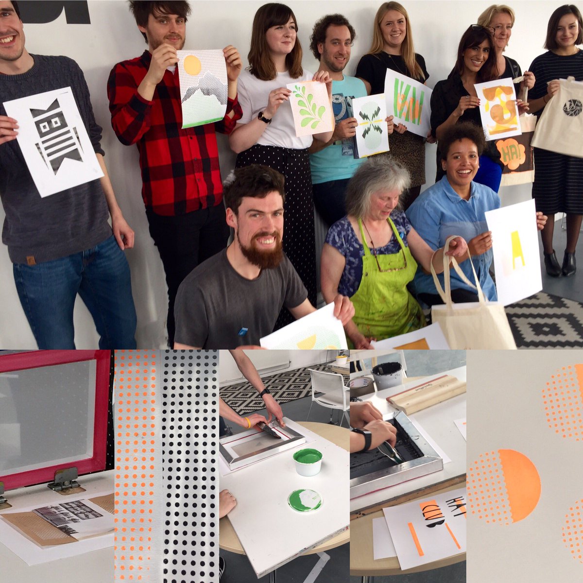 LPFHQ's tweet image. #LPF16 PRINT WORKSHOP 
Fantastic afternoon with Equip. Lots of happy printers 🎉