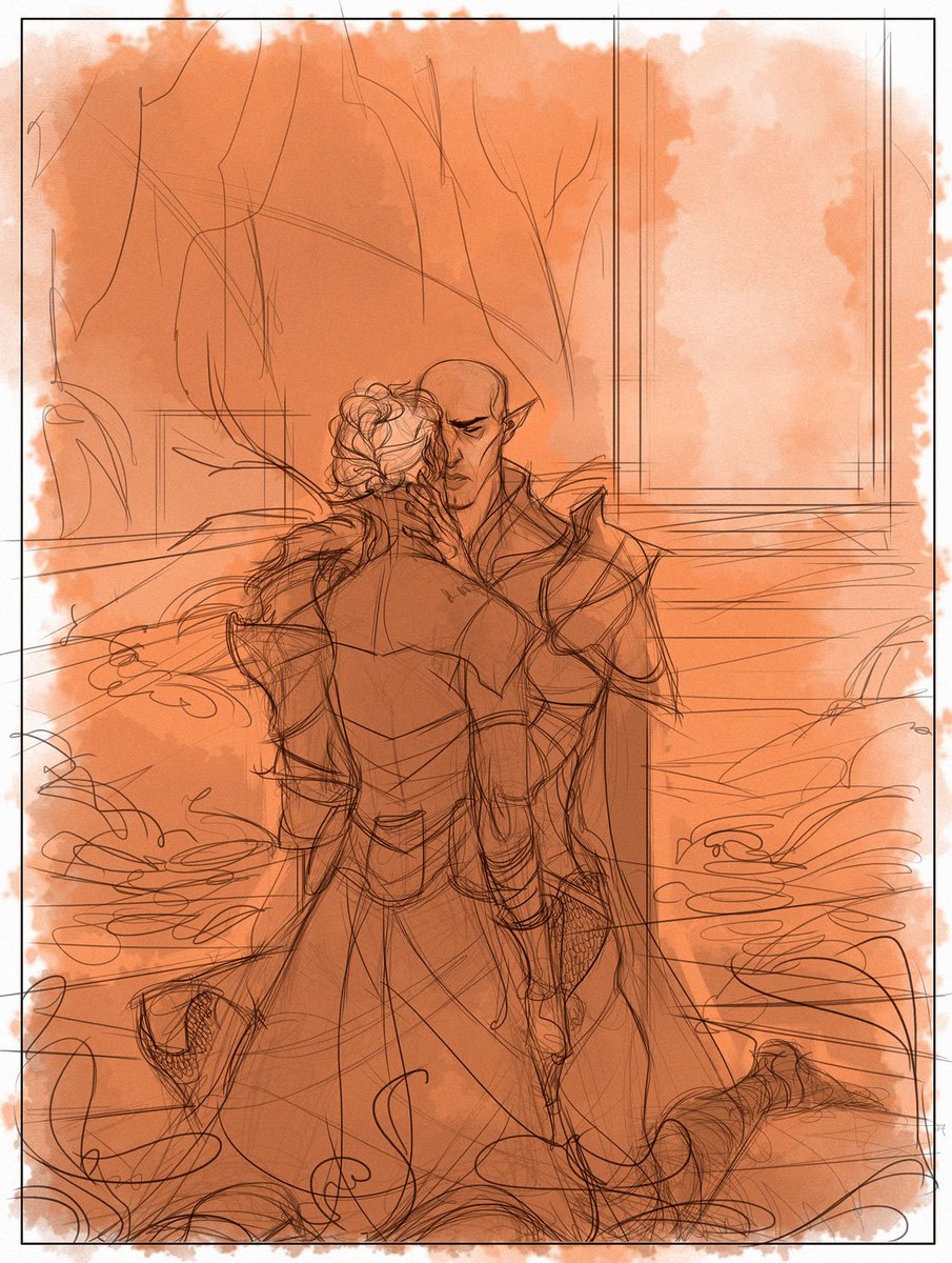 sad lost elf theme. #illustration #dragonage #digitalart #sketch