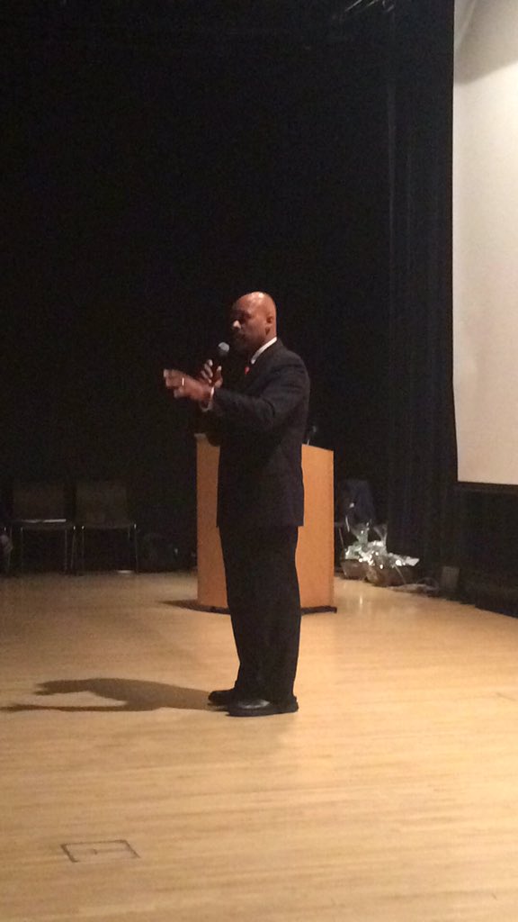 dykstraml's tweet photo. Secretary Maurice Jones is addressing eXperience 2016! Happening now at the Taubman. #xpyp https://t.co/3HitxBz6kF