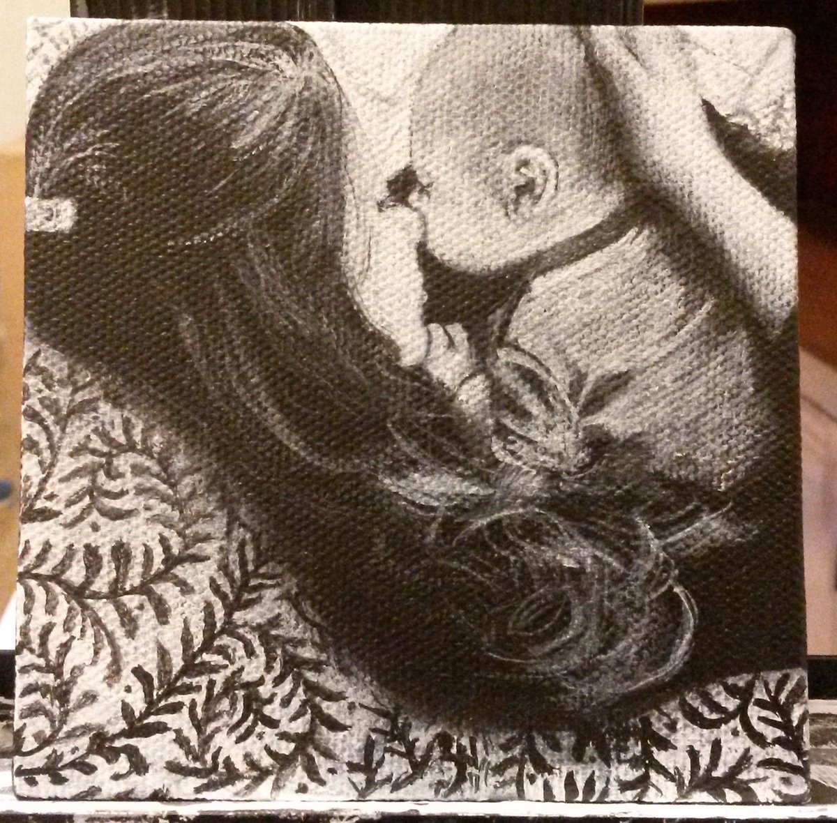 Bintmejnuna's tweet image. Briana saw my painting! Now if only @Louis_Tomlinson would see the one I did of him!