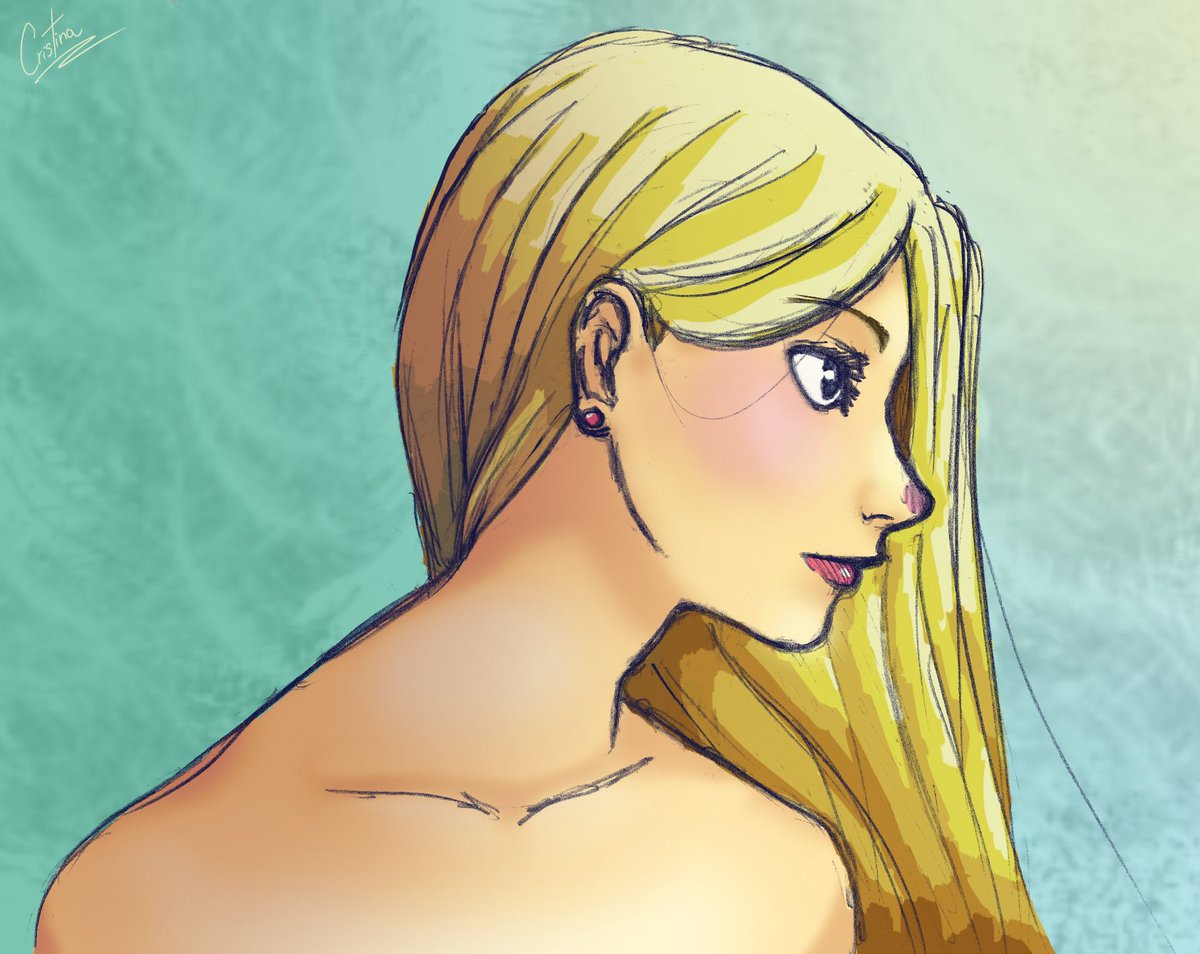 Cristinailustra's tweet photo. Probando cosillas #diferentes / #Today I'm trying different stuff / #illustration #girl #doodle #blonde @TheArtBond https://t.co/sXOrzBVvZg