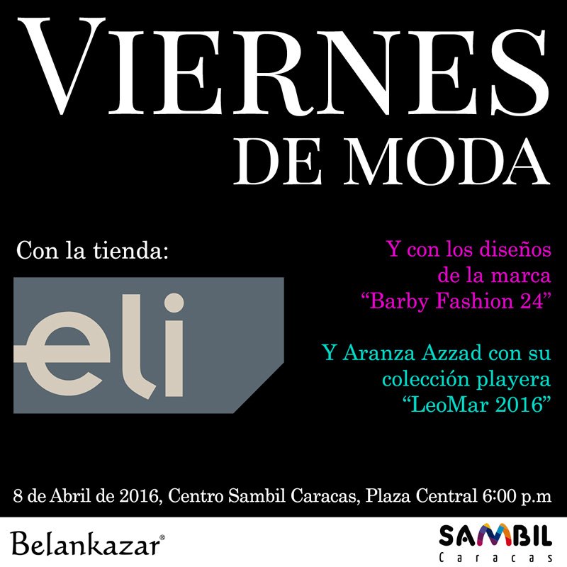 BelanKazar's tweet photo. HOY, te invitamos al #ViernesDeModa en @tusambilccs, y disfruta del #TalentoBK desfilando lo último de @Tiendas_Eli https://t.co/rx5UxQ95jR