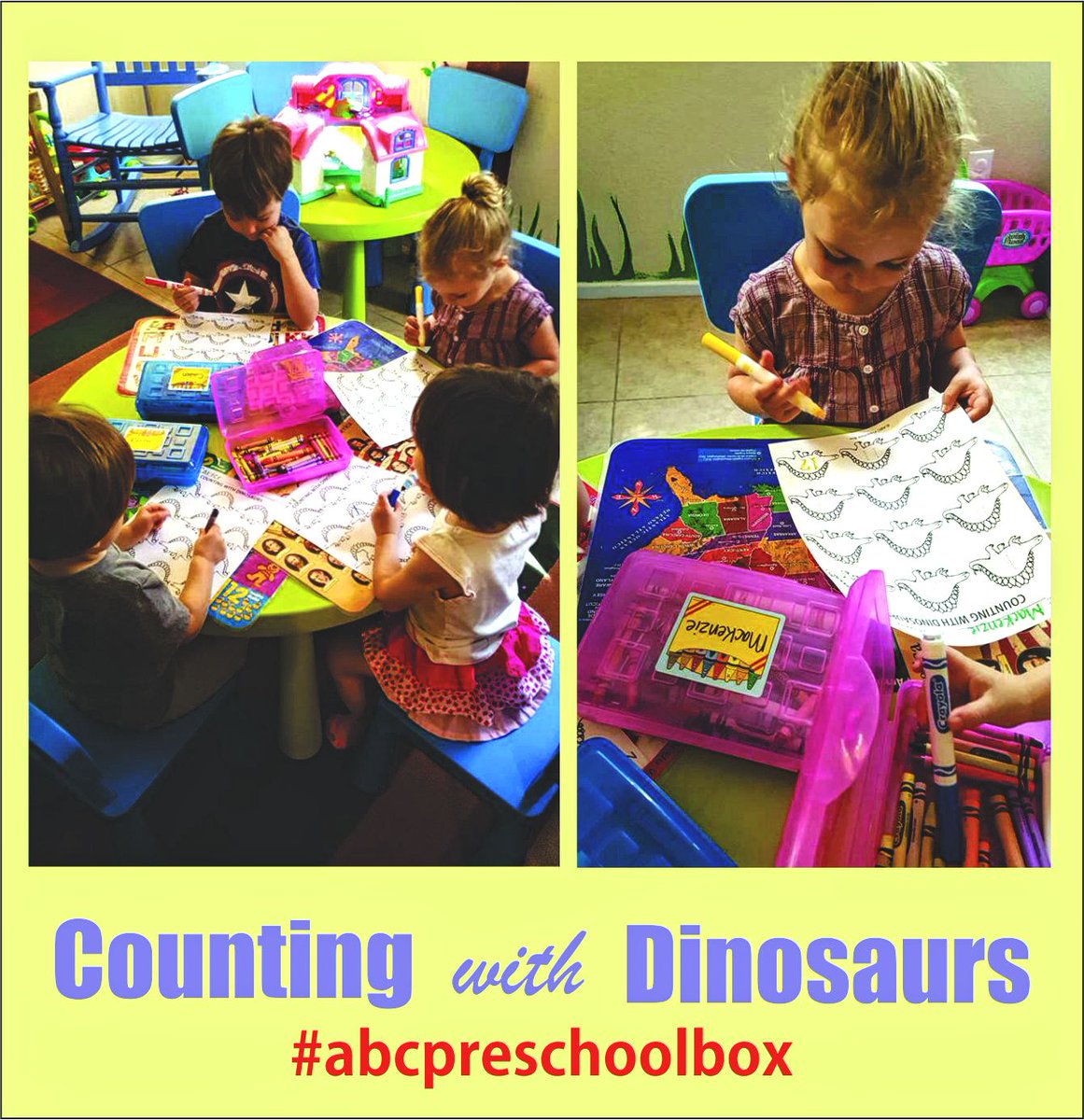ABCPreschoolBox's tweet image. Another fun Friday using ABC Preschool Box curriculum. Thanks to Little Lambs Childcare for sharing. #preschool
